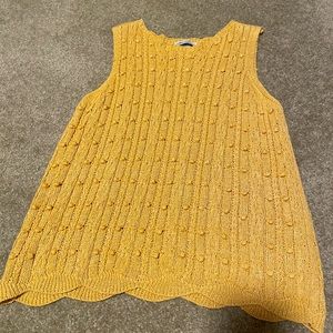 Textured Sweater Vest/Tank